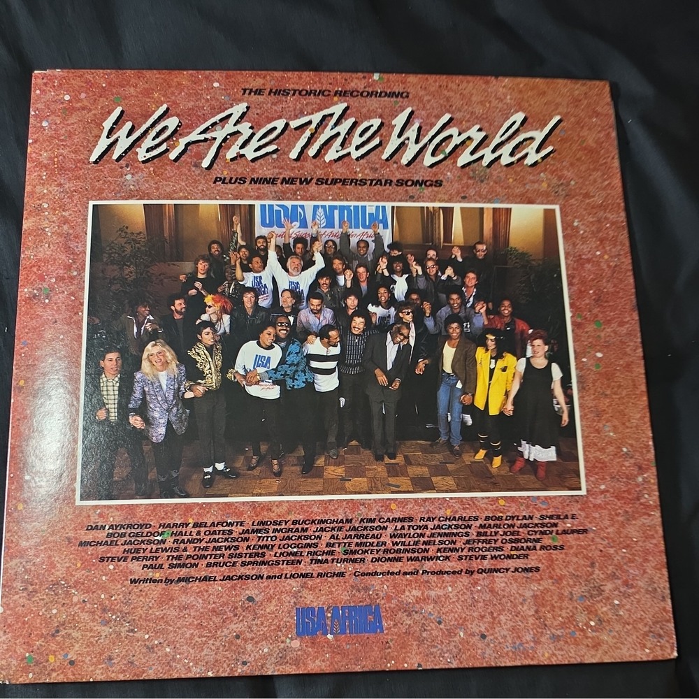 vinyl records- We Are The World- USA For Africa- Original 1985 Pressing